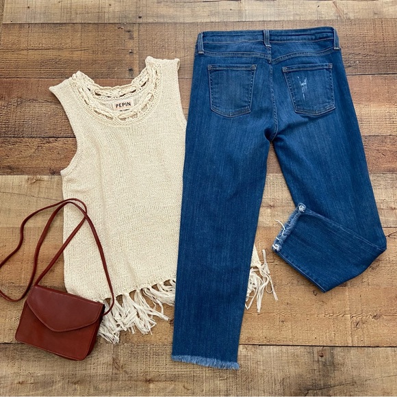 JUST BLACK Ancil Frayed Hem Short Jeans - Picture 9 of 11